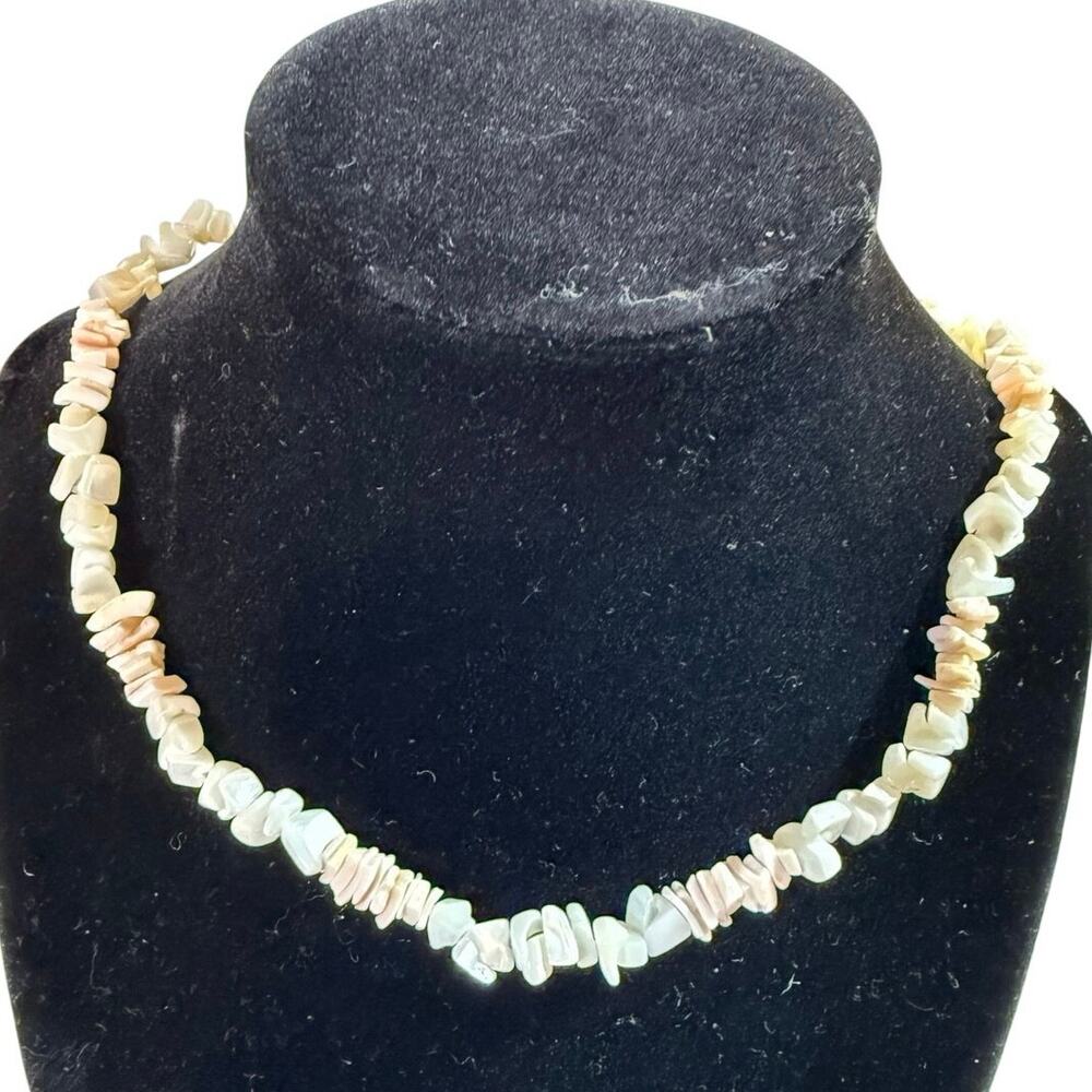 Lot of 5 Puka Shell Plumeria Y2K Hawaiian Surfer Boho Choker Necklace Set - Picture 6 of 7